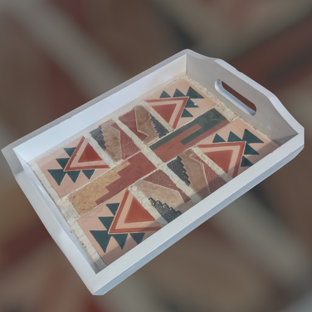 Vintage Homemade Serving Tray